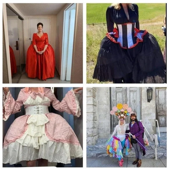 4 Hoops Skirt Petticoat Practical Half Slip Portable Bustle Cage Hoop Skirt Cage - Picture 7 of 7